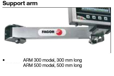ARM-300 | FAGOR Tellersteun L=300mm [prijs datum 12-10-2022]