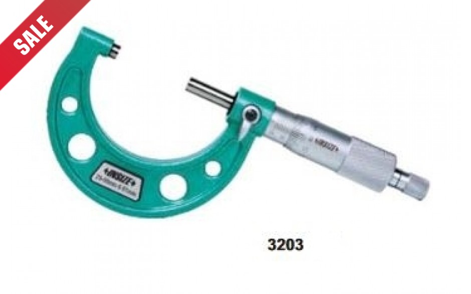 3203-25A | INSIZE ANALOGE UITWENDIGE MICROMETER 0-25 MM 