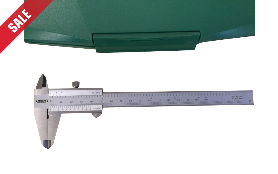 1205-150S |  INSIZE schuifmaat 150mm analoog *** Bestseller ***