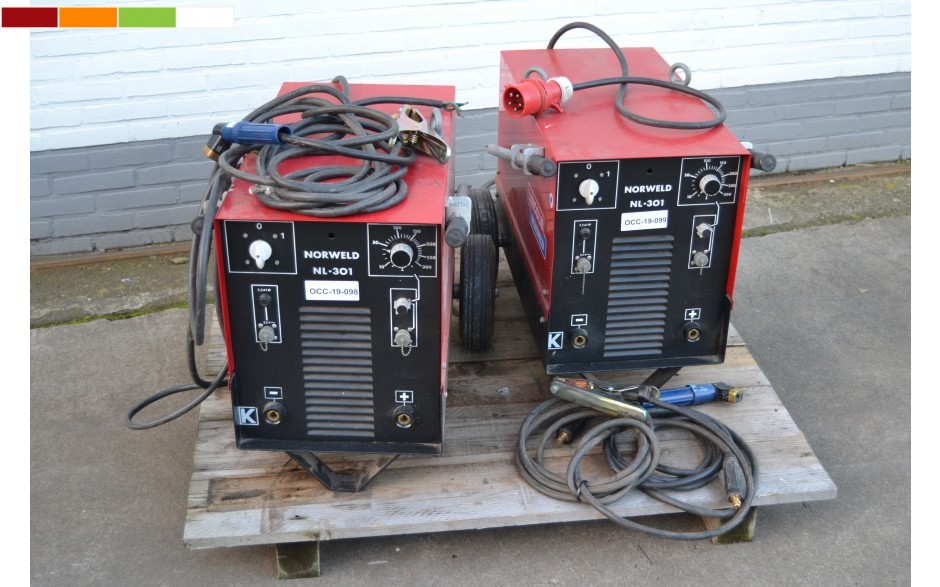 GEBRUIKTE LASAPP ELEKTRODE LINCOLN NORWELD NL-301 400V - OCC-19-098 | *B 
