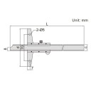 1247‐300 | INSIZE ANALOGE DIEPTE SCHUIFMAAT 300 MM ‐ 0.05 MM 