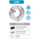 3295-500 | 3 KLAUWPLAAT 500MM ZELFC. PASRAND GIETIJZER DIN 6350 BISON GROTE DOORLAAT Ø 320MM