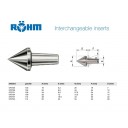 Röhm inzet punt 60° voor meedraaiend center type 614/108 MK4