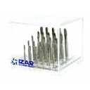 38998 | IZAR 3100 HSSE TAPPEN DISPLAY M4-M5-M6-M8-M10 (5 pcs x M) DIN 371 (Doorlopende Gaten)
