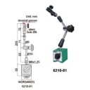 6210-81 | INSIZE MAGNETISCHE MEETKLOKSTATIEF 80KGF CENTRALE KLEMMING OPNAME Ø8 MM