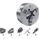 3244-250-6 | BISON ZELFCENTRERENDE 3-KLAUW 250 MM GIETIJZER CAMLOCK D1-6 