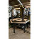Gebruikte Zeskant werkbank175cm H=85cm, incl smeedstalen banschroef 125mm (6st. per werkbank) !! 2st. leverbaar !! *** TechniMeubel *** OCC-23-080 (1&2)