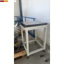 Gebruikte vlaktafel, graniet* incl. voet (OCC-23-060) 630x630mm Htot.=100cm