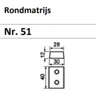 62251 1047 | PEDDINGHAUS MATRIJS Nr.51 ROND 4,7 MM
