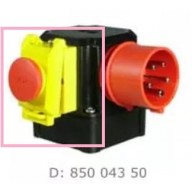 85004350 | KLINGER & BORN 48x60mm NOODSTOP KAPJE (D) horizontaal (serie K700, K900, K3000) [ excl. TRANSPARANTE RUBBER SCHAKKELAARAFDEKKING ]