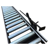 RB2A-300L - Linker Rollenbaan 3 METER met 2 aanslagen en EXTRA rollen 