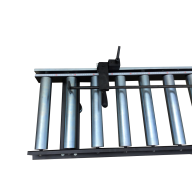 RB2A-300R - Rechter Rollenbaan 3 METER met 2 aanslagen en EXTRA rollen 