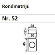62252 1132 | PEDDINGHAUS MATRIJS Nr.52 ROND 12,2 MM 