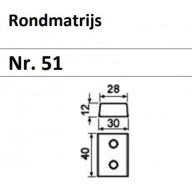 • 62251 | PEDDINGHAUS MATRIJS ROND NR.51 TOTAALOVERZICHT
